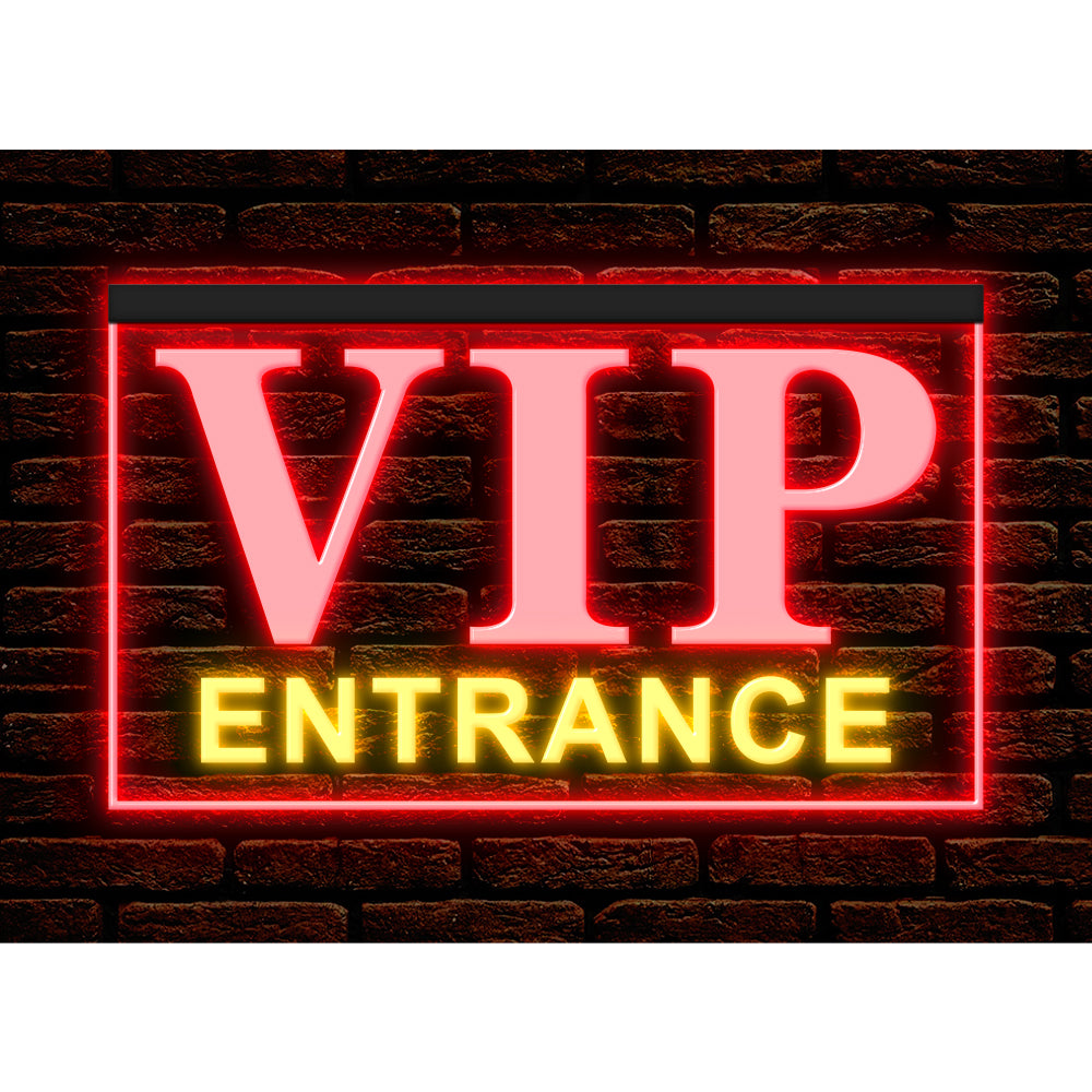 DC170238 VIP Entrance Bar Beer Pub Open Home Decor Display illuminated Night Light Neon Sign Dual Color