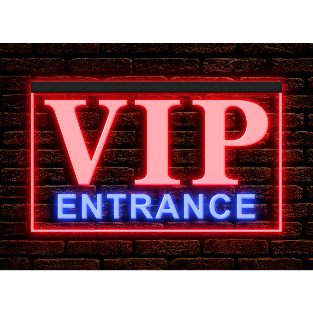 DC170238 VIP Entrance Bar Beer Pub Open Home Decor Display illuminated Night Light Neon Sign Dual Color