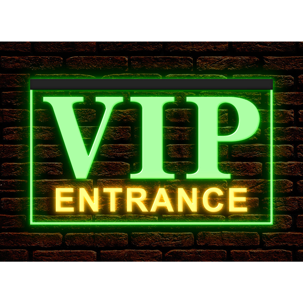DC170238 VIP Entrance Bar Beer Pub Open Home Decor Display illuminated Night Light Neon Sign Dual Color