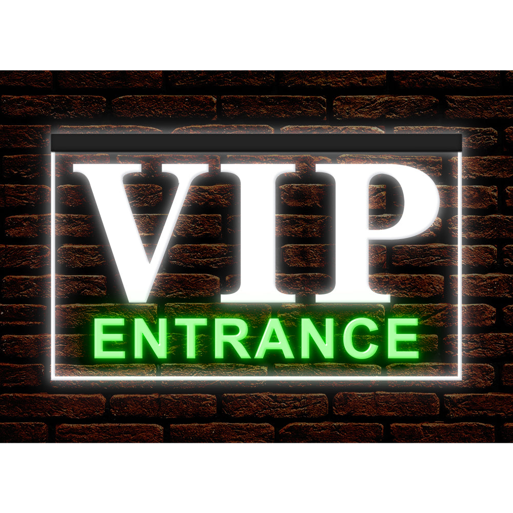 DC170238 VIP Entrance Bar Beer Pub Open Home Decor Display illuminated Night Light Neon Sign Dual Color