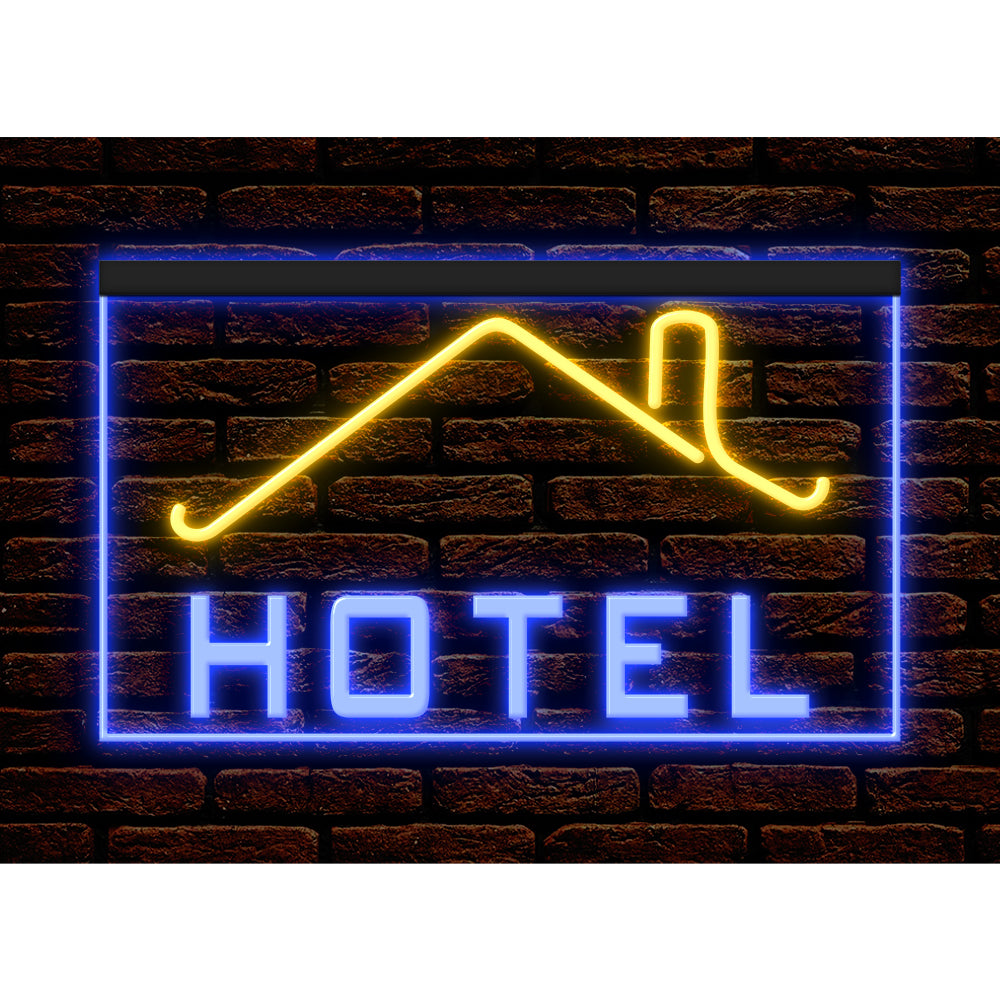 DC190030 HOTEL Home Decor Display illuminated Night Light Open Neon Sign Dual Color
