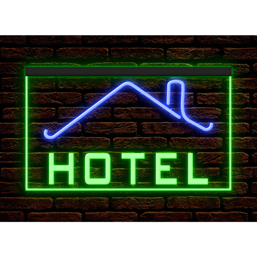 DC190030 HOTEL Home Decor Display illuminated Night Light Open Neon Sign Dual Color