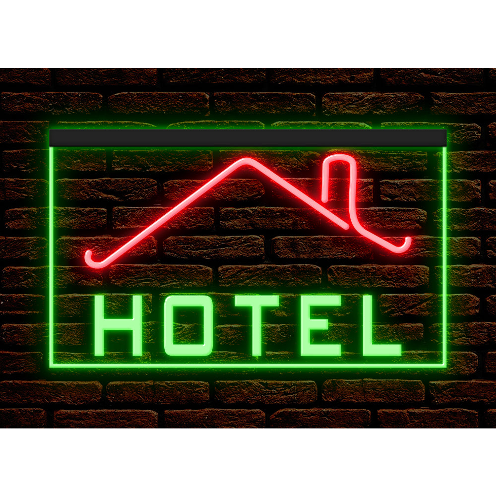 DC190030 HOTEL Home Decor Display illuminated Night Light Open Neon Sign Dual Color