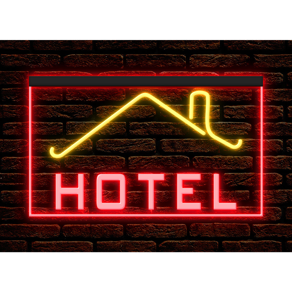 DC190030 HOTEL Home Decor Display illuminated Night Light Open Neon Sign Dual Color