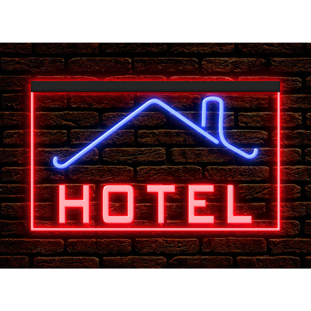 DC190030 HOTEL Home Decor Display illuminated Night Light Open Neon Sign Dual Color