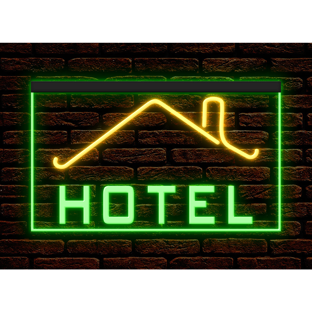 DC190030 HOTEL Home Decor Display illuminated Night Light Open Neon Sign Dual Color