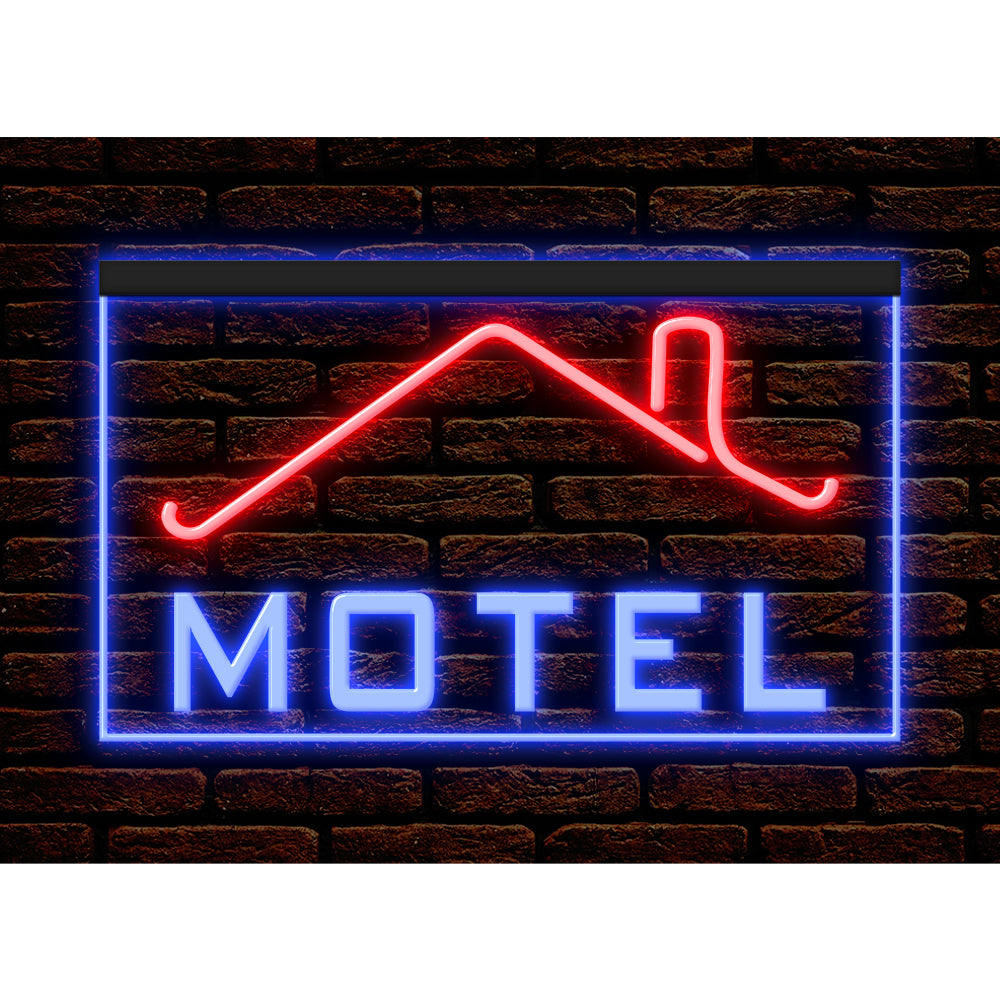 DC190031 MOTEL Home Decor Display illuminated Night Light Open Neon Sign Dual Color