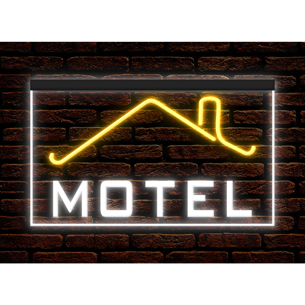 DC190031 MOTEL Home Decor Display illuminated Night Light Open Neon Sign Dual Color