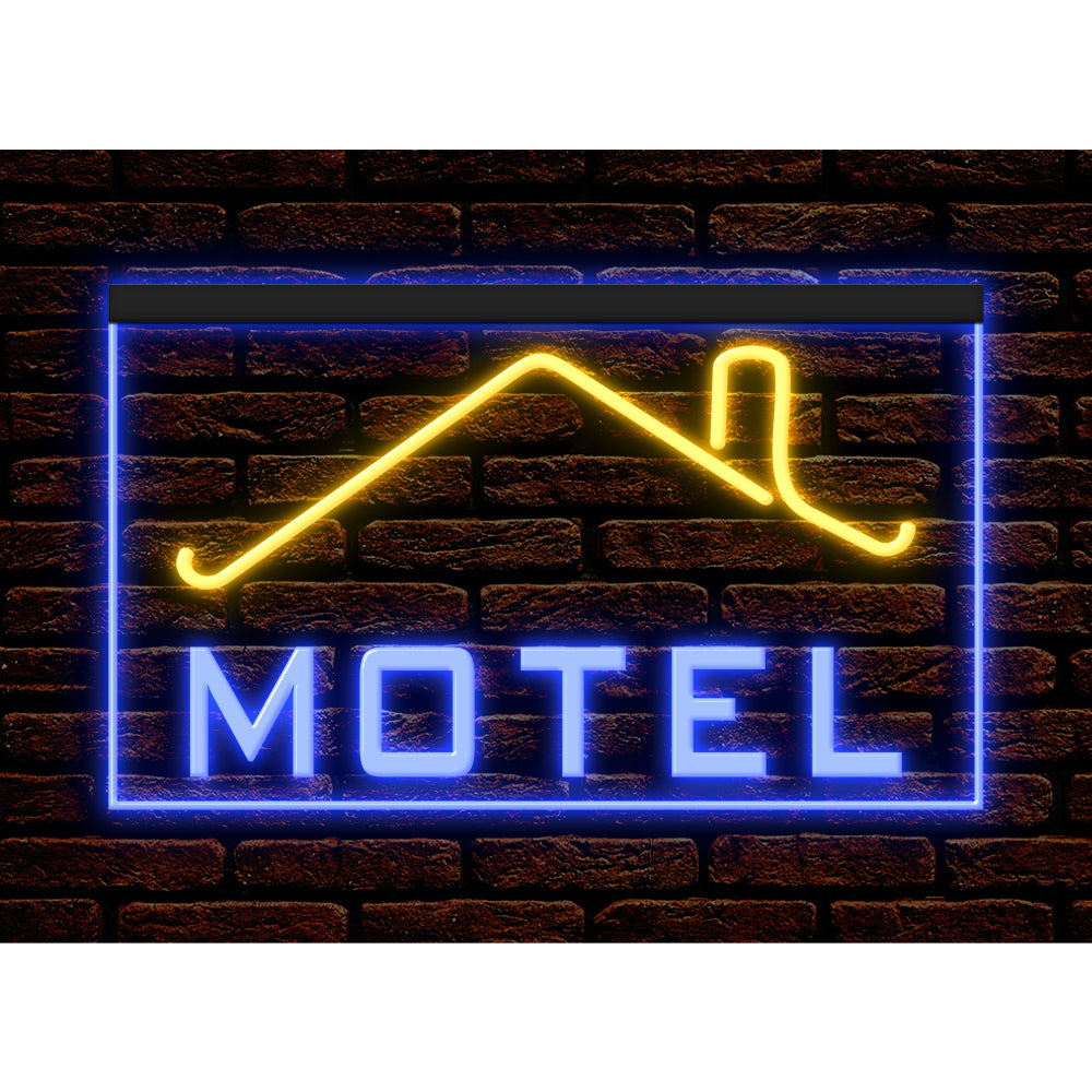 DC190031 MOTEL Home Decor Display illuminated Night Light Open Neon Sign Dual Color