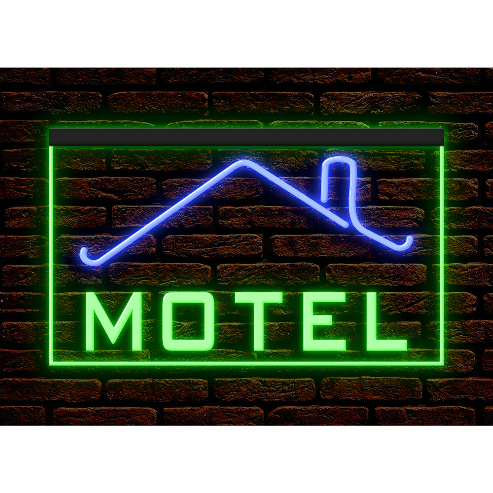 DC190031 MOTEL Home Decor Display illuminated Night Light Open Neon Sign Dual Color