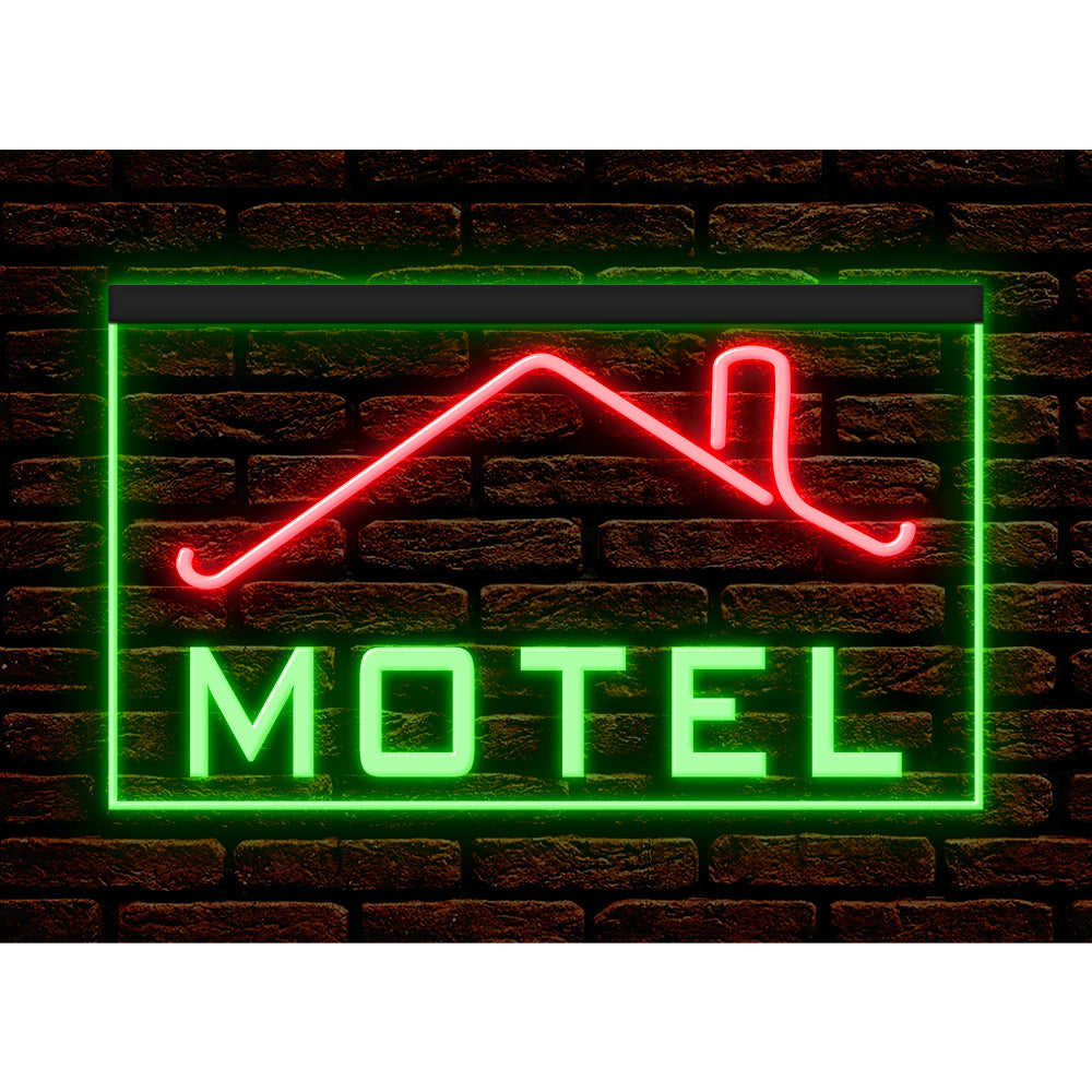 DC190031 MOTEL Home Decor Display illuminated Night Light Open Neon Sign Dual Color