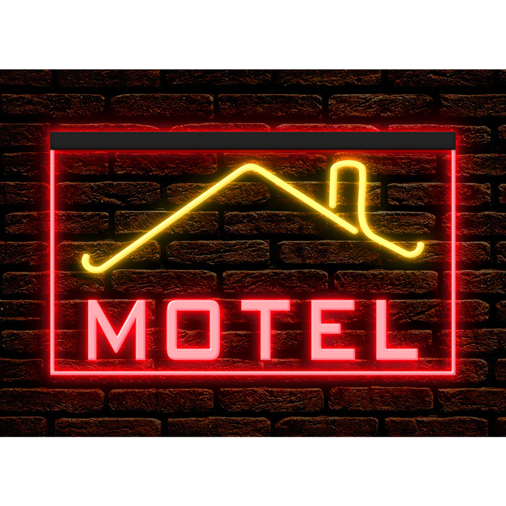 DC190031 MOTEL Home Decor Display illuminated Night Light Open Neon Sign Dual Color