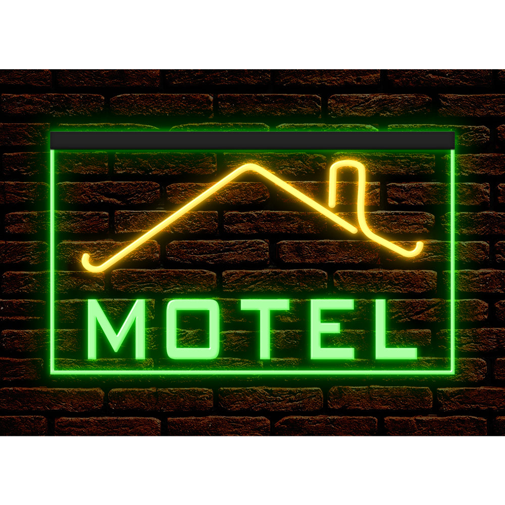 DC190031 MOTEL Home Decor Display illuminated Night Light Open Neon Sign Dual Color