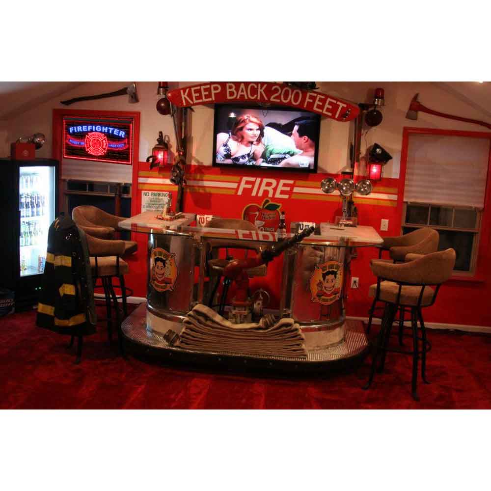 DC190206 Firefighter Fire Club Home Decor Display illuminated Night Light Neon Sign Dual Color
