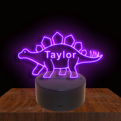 275002 Dinosaur Personalized Custom Neon Sign Night Light Home Decor Bedroom Child Kids Room Display 16 Color By Remote