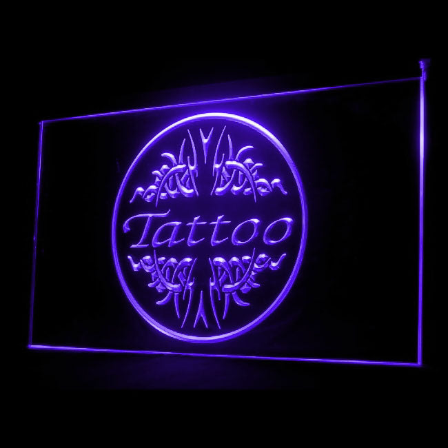100001 Tattoo Piercing Shop Studio Workshop Home Decor Open Display illuminated Night Light Neon Sign 16 Color By Remote