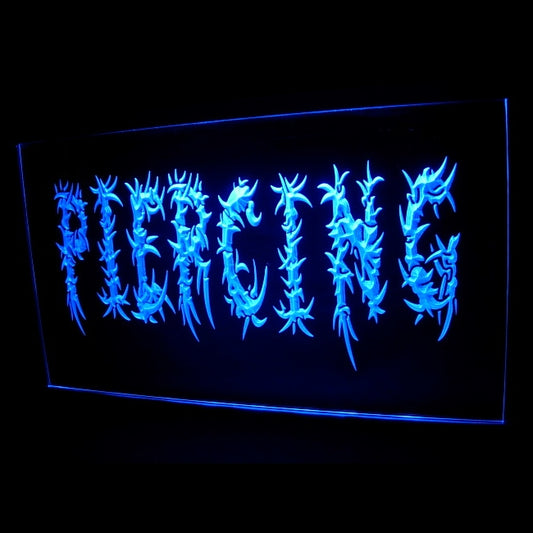100007 Tattoo Piercing Shop Studio Workshop Home Decor Open Display illuminated Night Light Neon Sign 16 Color By Remote
