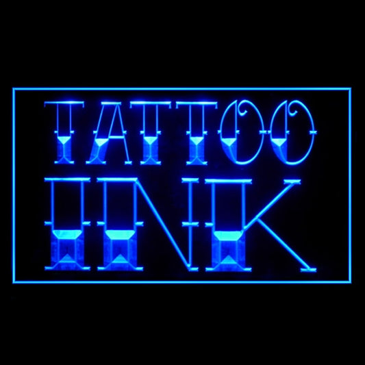 100009 Tattoo Piercing Get Inked Shop Studio Home Decor Open Display illuminated Night Light Neon Sign 16 Color By Remote