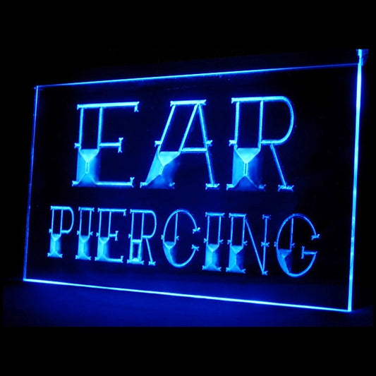 100013 Tattoo Ear Piercing Studio Workshop Home Decor Open Display illuminated Night Light Neon Sign 16 Color By Remote