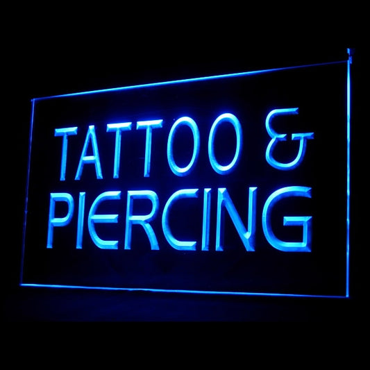 100016 Tattoo Piercing Shop Studio Workshop Home Decor Open Display illuminated Night Light Neon Sign 16 Color By Remote