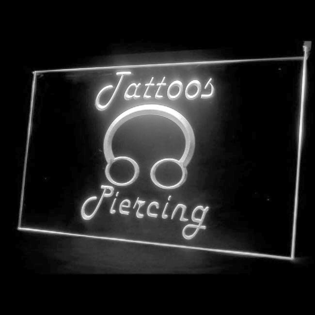 100017 Tattoo Piercing Shop Studio Workshop Home Decor Open Display illuminated Night Light Neon Sign 16 Color By Remote