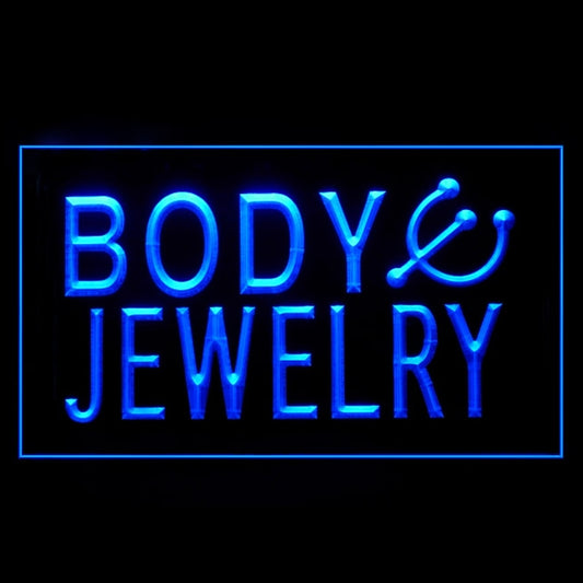 100019 Tattoo Body Jewelry Piercing Studio Home Decor Open Display illuminated Night Light Neon Sign 16 Color By Remote