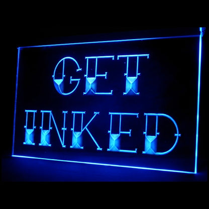 100020 Tattoo Piercing Get Inked Shop Studio Home Decor Open Display illuminated Night Light Neon Sign 16 Color By Remote