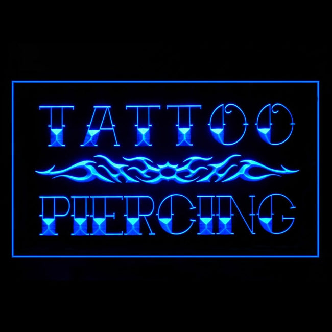 100025 Tattoo Piercing Shop Studio Workshop Home Decor Open Display illuminated Night Light Neon Sign 16 Color By Remote