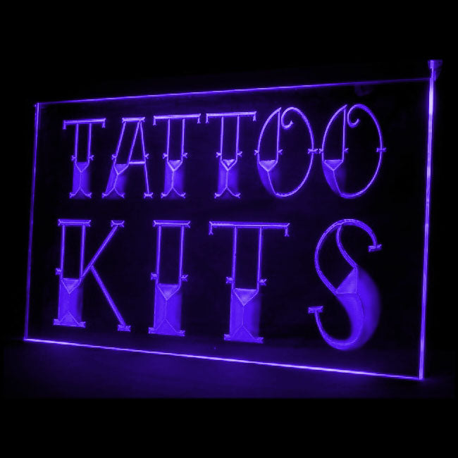 100026 Tattoo Kits Piercing Shop Studio Workshop Home Decor Open Display illuminated Night Light Neon Sign 16 Color By Remote