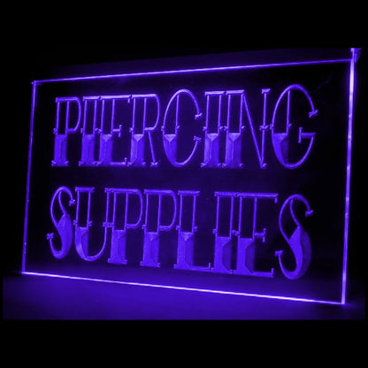 100030 Tattoo Supplies Piercing Shop Studio Home Decor Open Display illuminated Night Light Neon Sign 16 Color By Remote