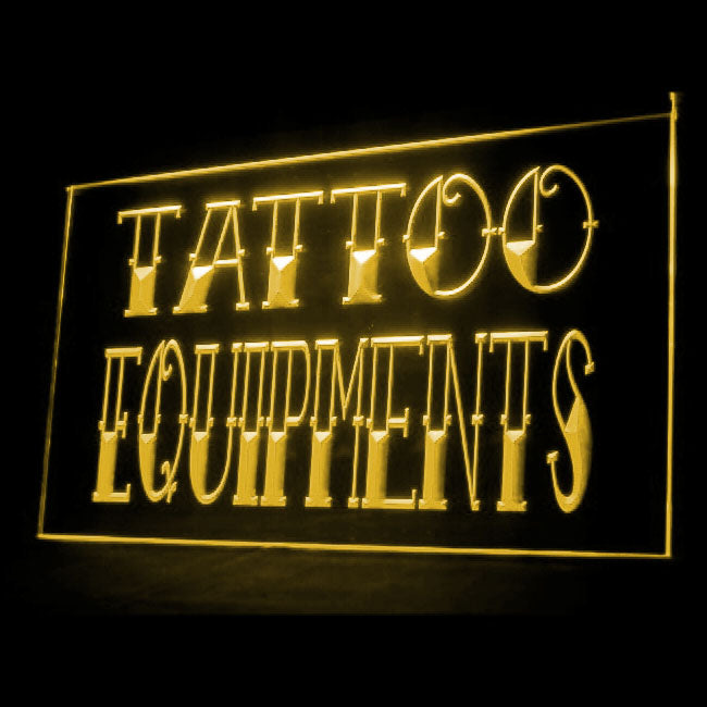 100031 Tattoo Equipment Piercing Shop Studio Home Decor Open Display illuminated Night Light Neon Sign 16 Color By Remote