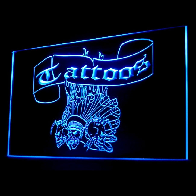100040 Tattoo Piercing Shop Studio Workshop Home Decor Open Display illuminated Night Light Neon Sign 16 Color By Remote