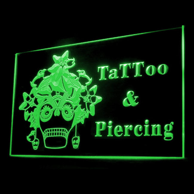 100041 Tattoo Piercing Shop Studio Workshop Home Decor Open Display illuminated Night Light Neon Sign 16 Color By Remote