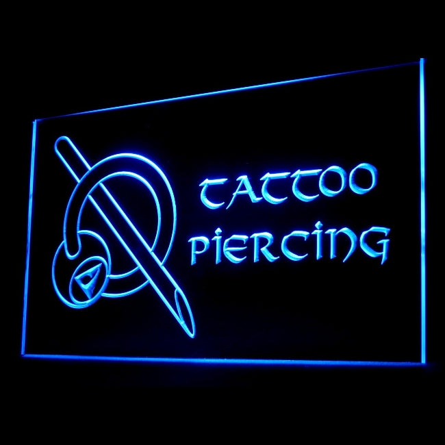 100042 Tattoo Piercing Shop Studio Workshop Home Decor Open Display illuminated Night Light Neon Sign 16 Color By Remote
