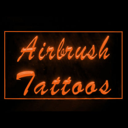 100045 Airbrush Tattoos Piercing Shop Studio Home Decor Open Display illuminated Night Light Neon Sign 16 Color By Remote