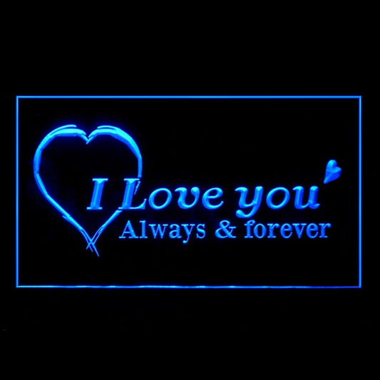 100052 I Love You Forever Tattoo Piercing Shop Home Decor Open Display illuminated Night Light Neon Sign 16 Color By Remote