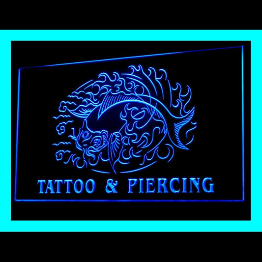 100066 Tattoo Piercing Shop Studio Workshop Home Decor Open Display illuminated Night Light Neon Sign 16 Color By Remote