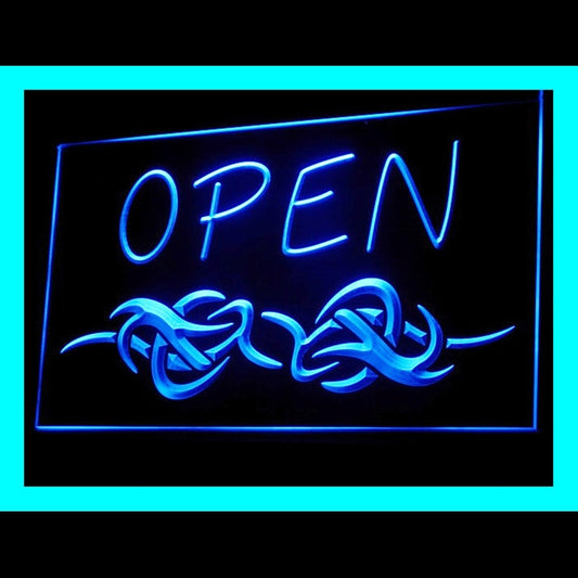 100074 Tattoo Piercing Shop Studio Workshop Home Decor Open Display illuminated Night Light Neon Sign 16 Color By Remote