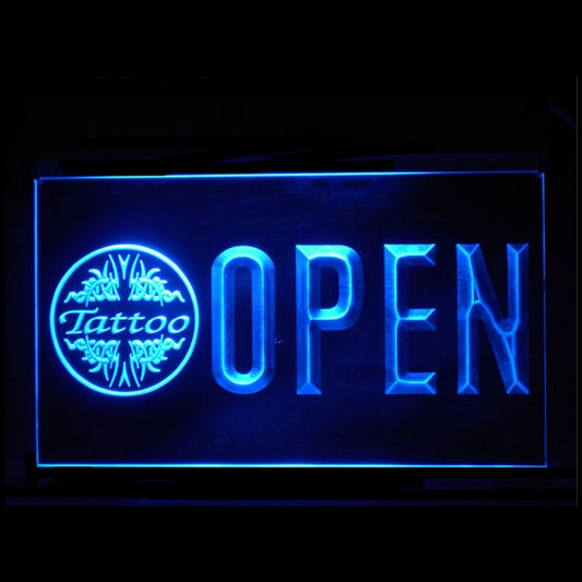 100077 Tattoo Piercing Shop Studio Workshop Home Decor Open Display illuminated Night Light Neon Sign 16 Color By Remote