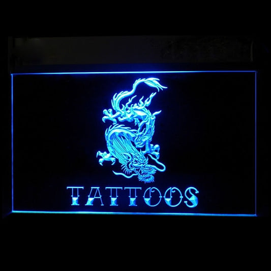 100082 Tattoo Piercing Shop Studio Workshop Home Decor Open Display illuminated Night Light Neon Sign 16 Color By Remote