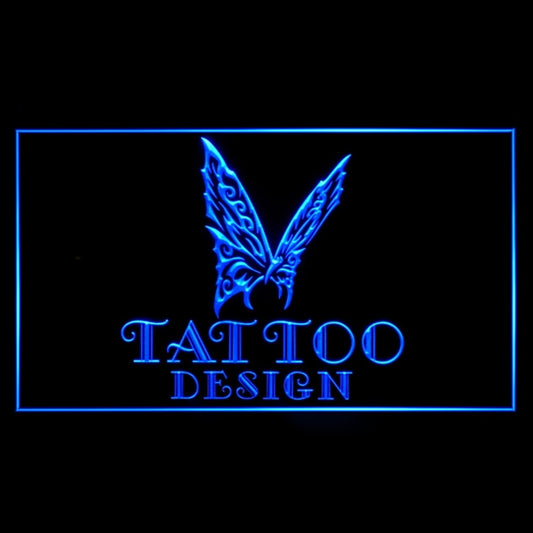 100090 Tattoo Design Piercing Shop Workshop Home Decor Open Display illuminated Night Light Neon Sign 16 Color By Remote
