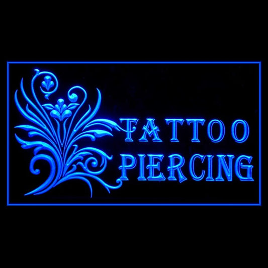 100093 Tattoo Piercing Shop Studio Workshop Home Decor Open Display illuminated Night Light Neon Sign 16 Color By Remote