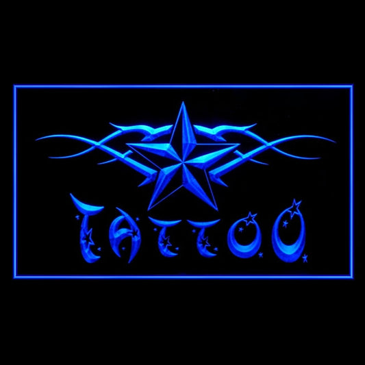 100096 Tattoo Piercing Shop Studio Workshop Home Decor Open Display illuminated Night Light Neon Sign 16 Color By Remote