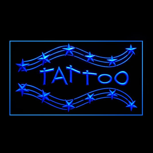 100098 Tattoo Piercing Shop Studio Workshop Home Decor Open Display illuminated Night Light Neon Sign 16 Color By Remote