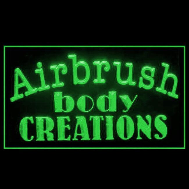 100105 Airbrush Tattoos Body Creations Shop Studio Home Decor Open Display illuminated Night Light Neon Sign 16 Color By Remote