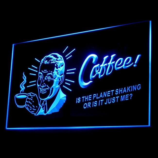 110002 Coffee Shop Cafe Bar Home Decor Open Display illuminated Night Light Neon Sign 16 Color By Remote