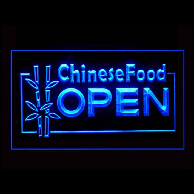 110008 OPEN Chinese Food Shop Cafe Restaurant Home Decor Open Display illuminated Night Light Neon Sign 16 Color By Remote