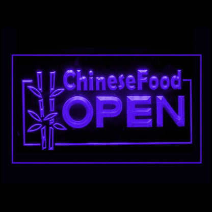 110008 OPEN Chinese Food Shop Cafe Restaurant Home Decor Open Display illuminated Night Light Neon Sign 16 Color By Remote