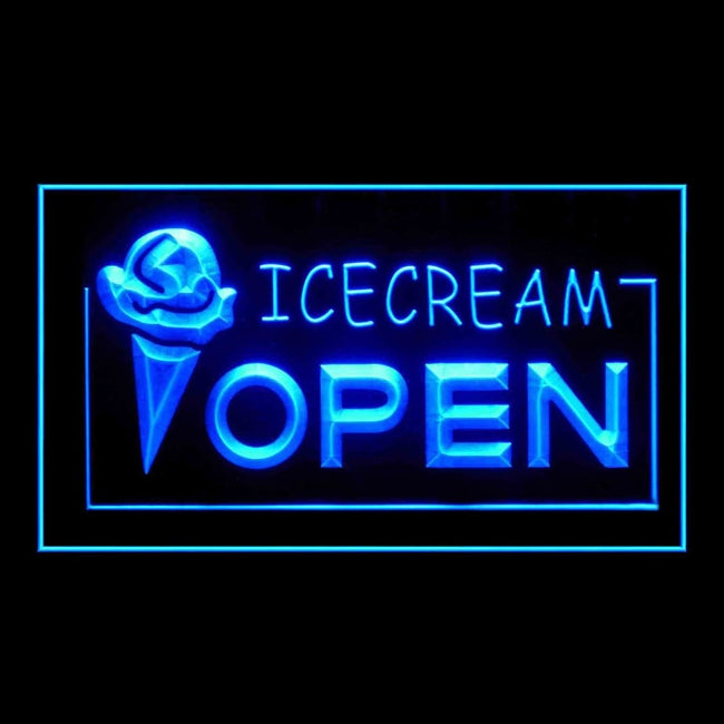110009 Open Ice-cream Cafe Shop Home Decor Open Display illuminated Night Light Neon Sign 16 Color By Remote