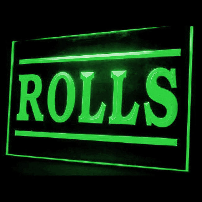 110012 Rolls Cafe Shop BBQ Bar Grill Home Decor Open Display illuminated Night Light Neon Sign 16 Color By Remote